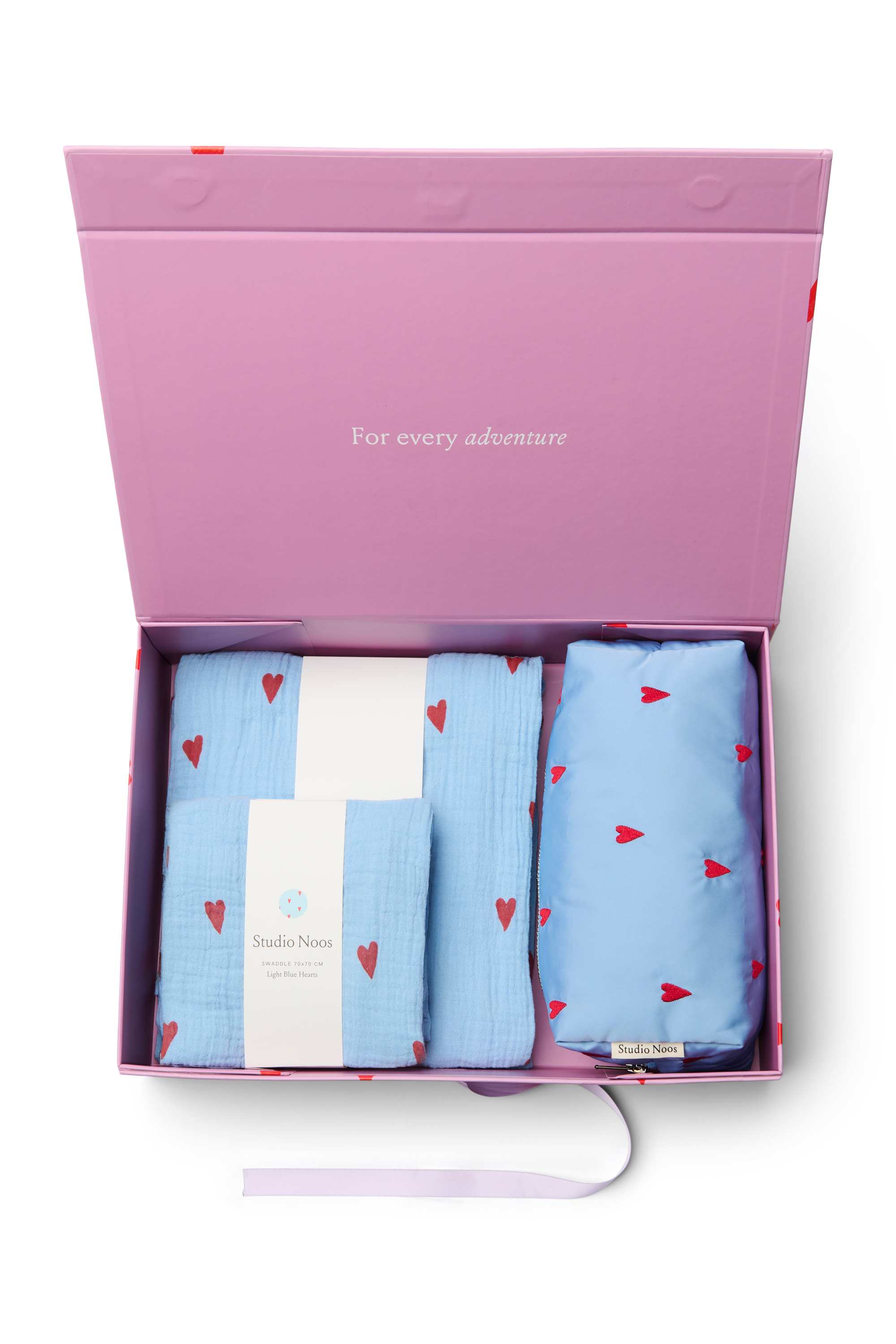 Newborn Essentials Gift Set | Lichtblauwe Hearts