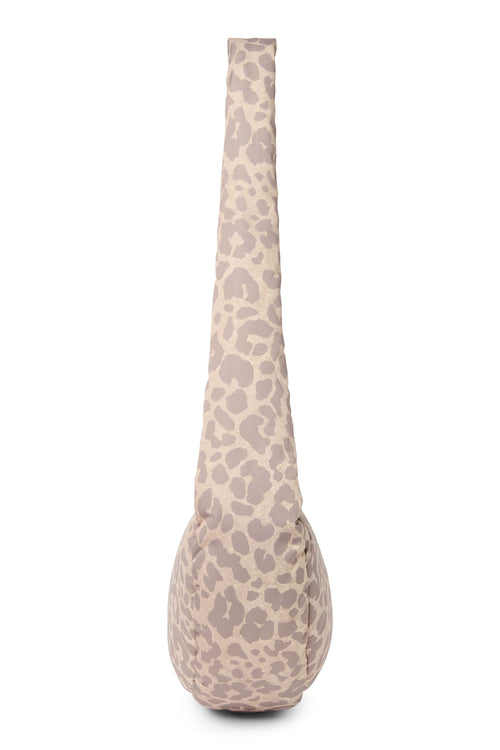 Puffy Mini Cross Body Bag | Beige Leopard