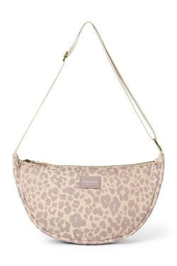 Puffy Adult Fanny Pack | Beige Leopard