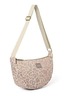 Puffy Adult Fanny Pack | Beige Leopard