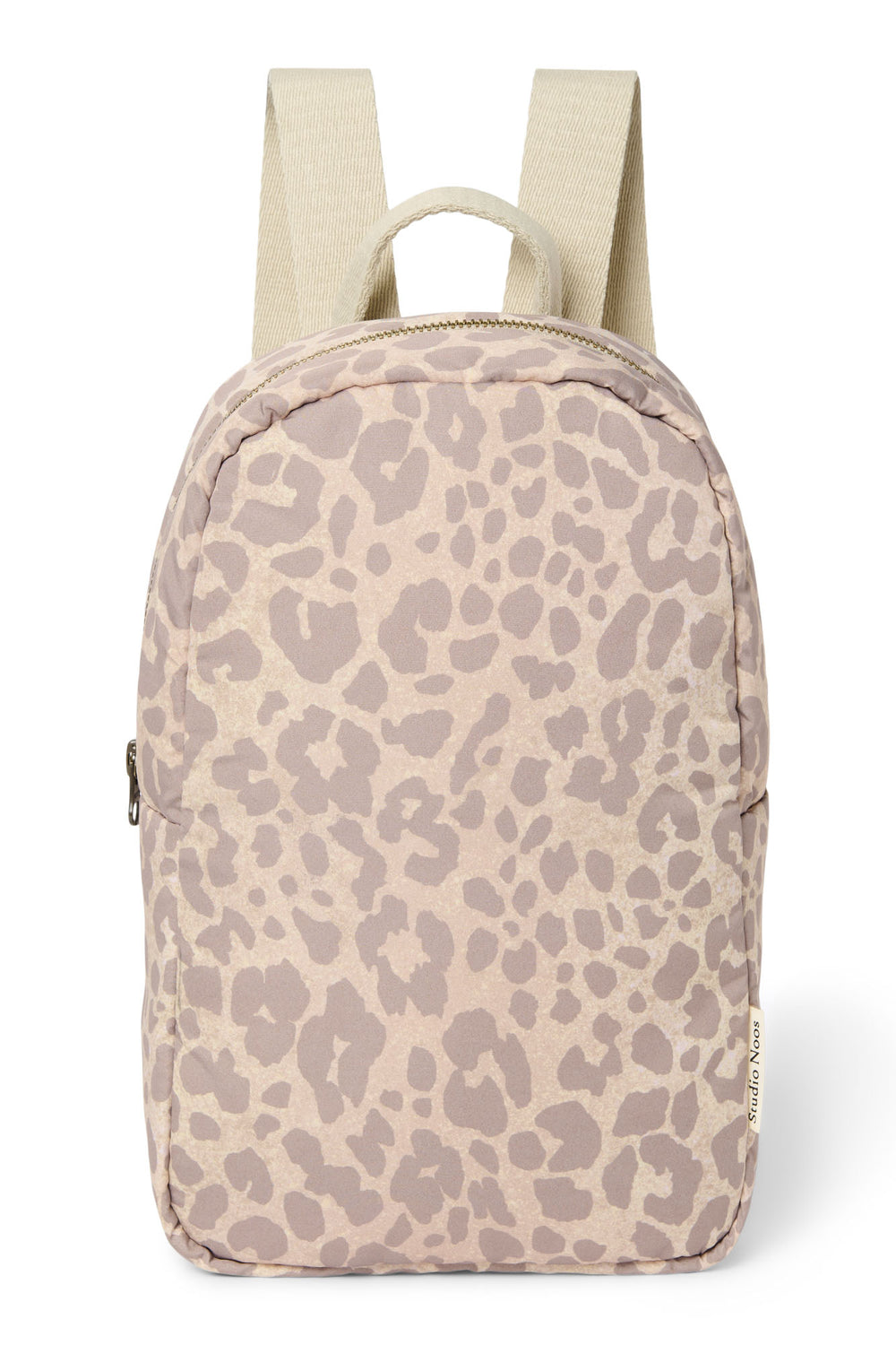 Puffy Mini Backpack | Beige Leopard