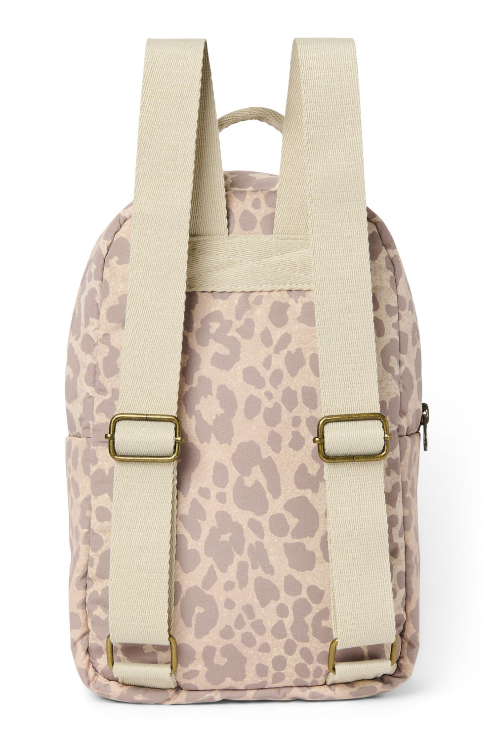 Puffy Mini Backpack | Beige Leopard