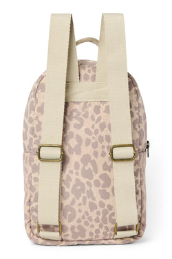 Puffy Mini Backpack | Beige Leopard