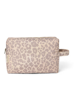 Puffy Toilettas | Beige Leopard