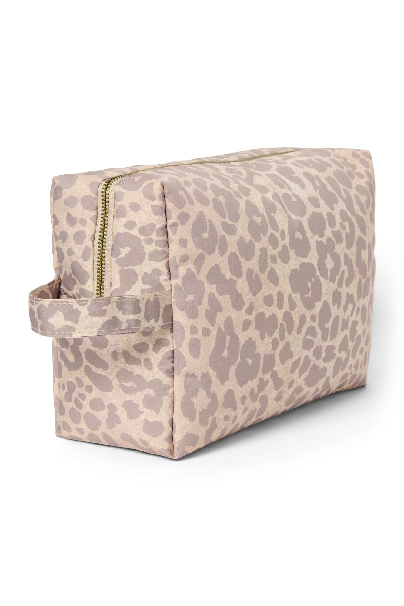 Puffy Toilettas | Beige Leopard