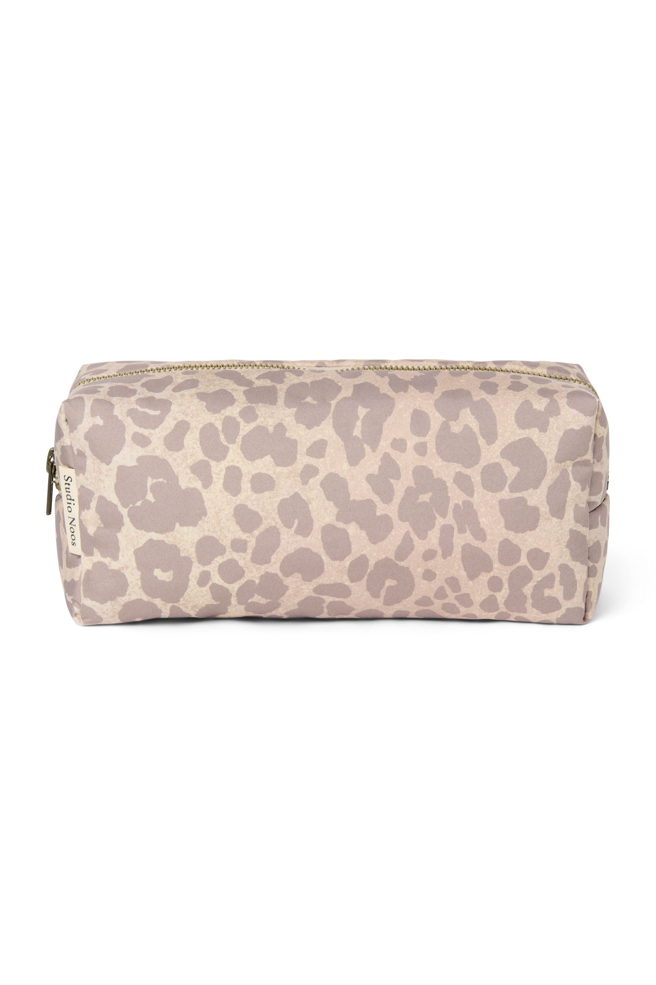 Puffy Pouch | Beige Leopard