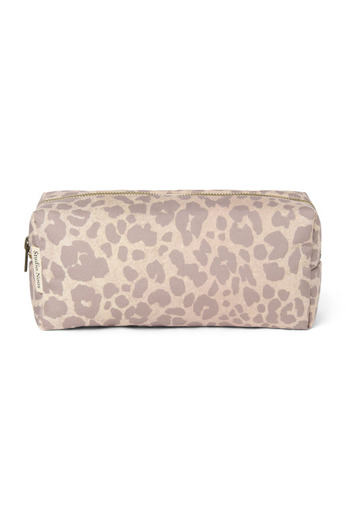 Puffy Pouch | Beige Leopard