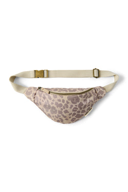 Puffy Mini Fanny Pack | Beige Leopard