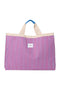 Poplin Beach Bag | Raspberry Striped
