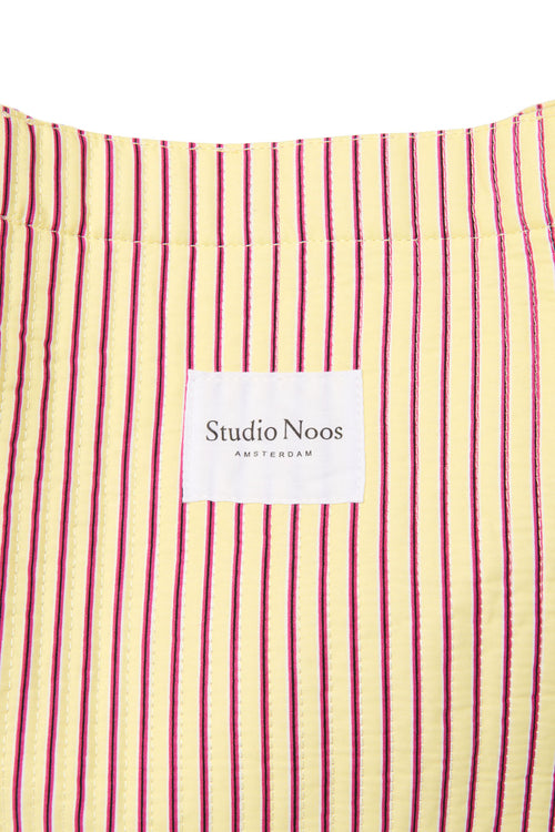 Poplin Mom Bag | Butter Yellow Striped