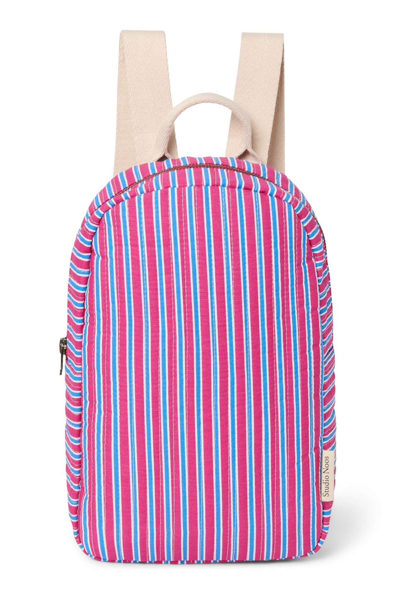 Poplin Mini Backpack | Raspberry Striped
