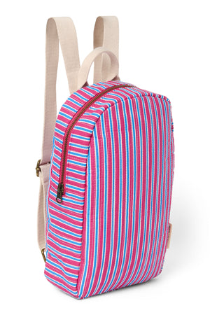 Poplin Mini BackPack | Raspberry Striped