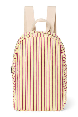 Poplin Striped Mini Backpack | Butter Yellow