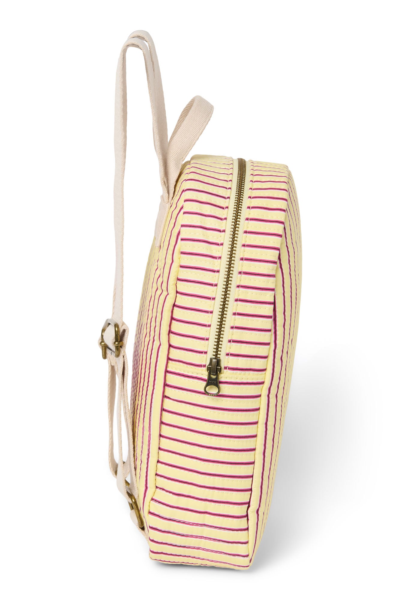 Poplin Mini Backpack | Butter Yellow Striped