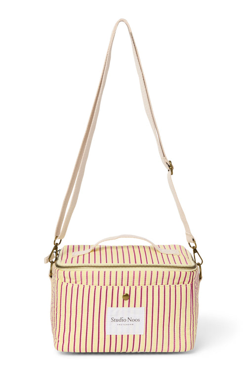 Poplin Cooler Bag | Butter Yellow Striped