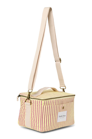 Poplin Cooler Bag | Butter Yellow Striped