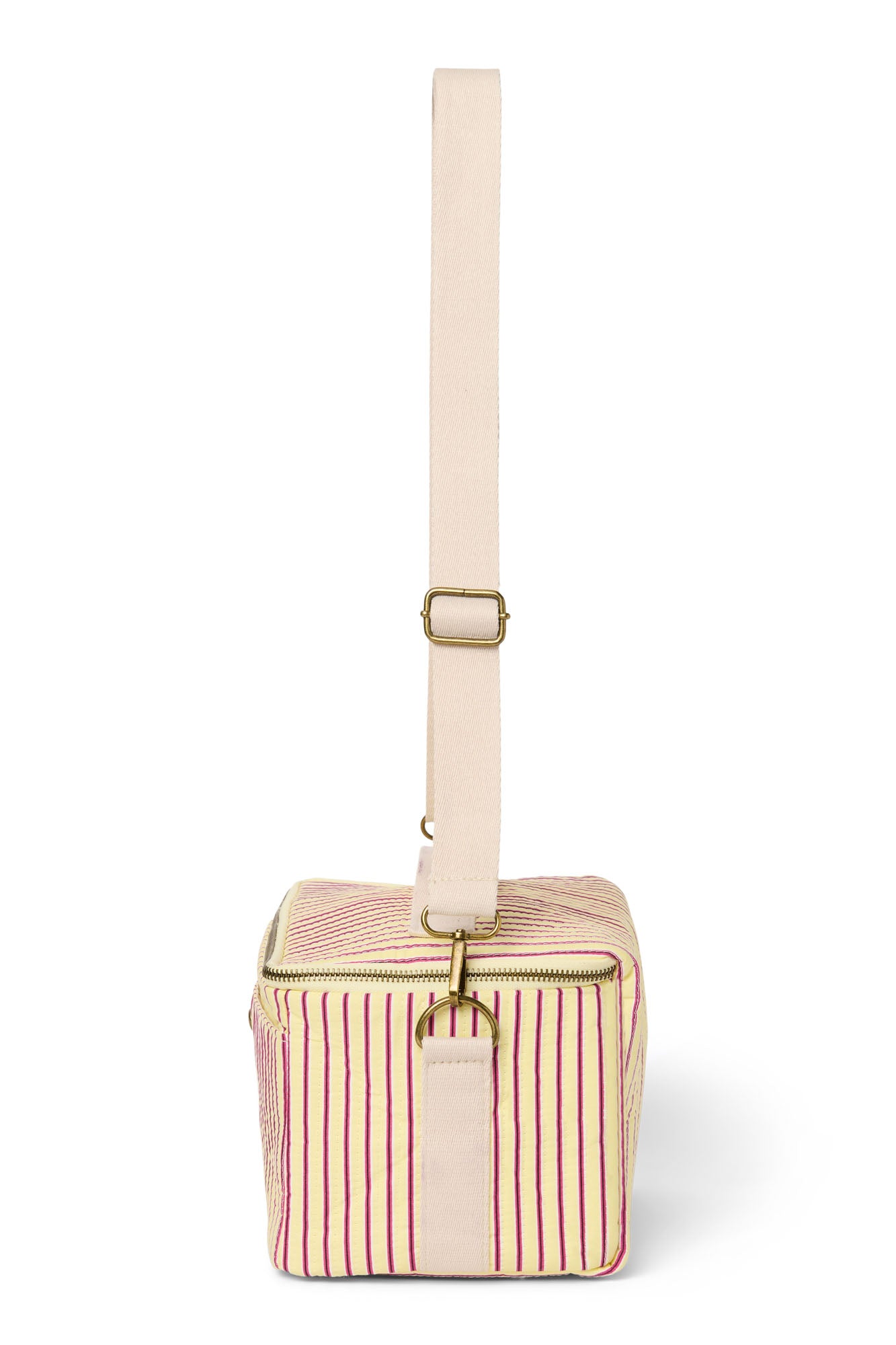 Poplin Cooler Bag | Butter Yellow Striped
