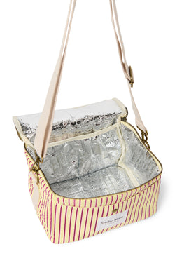 Poplin Cooler Bag | Butter Yellow Striped