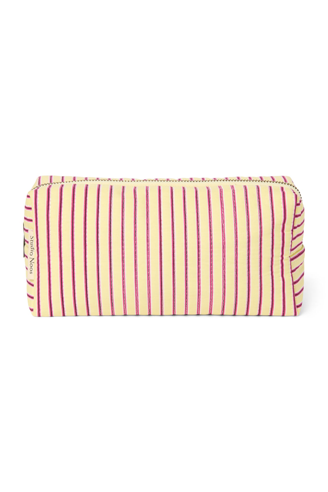 Butter Yellow Striped Poplin Täschchen