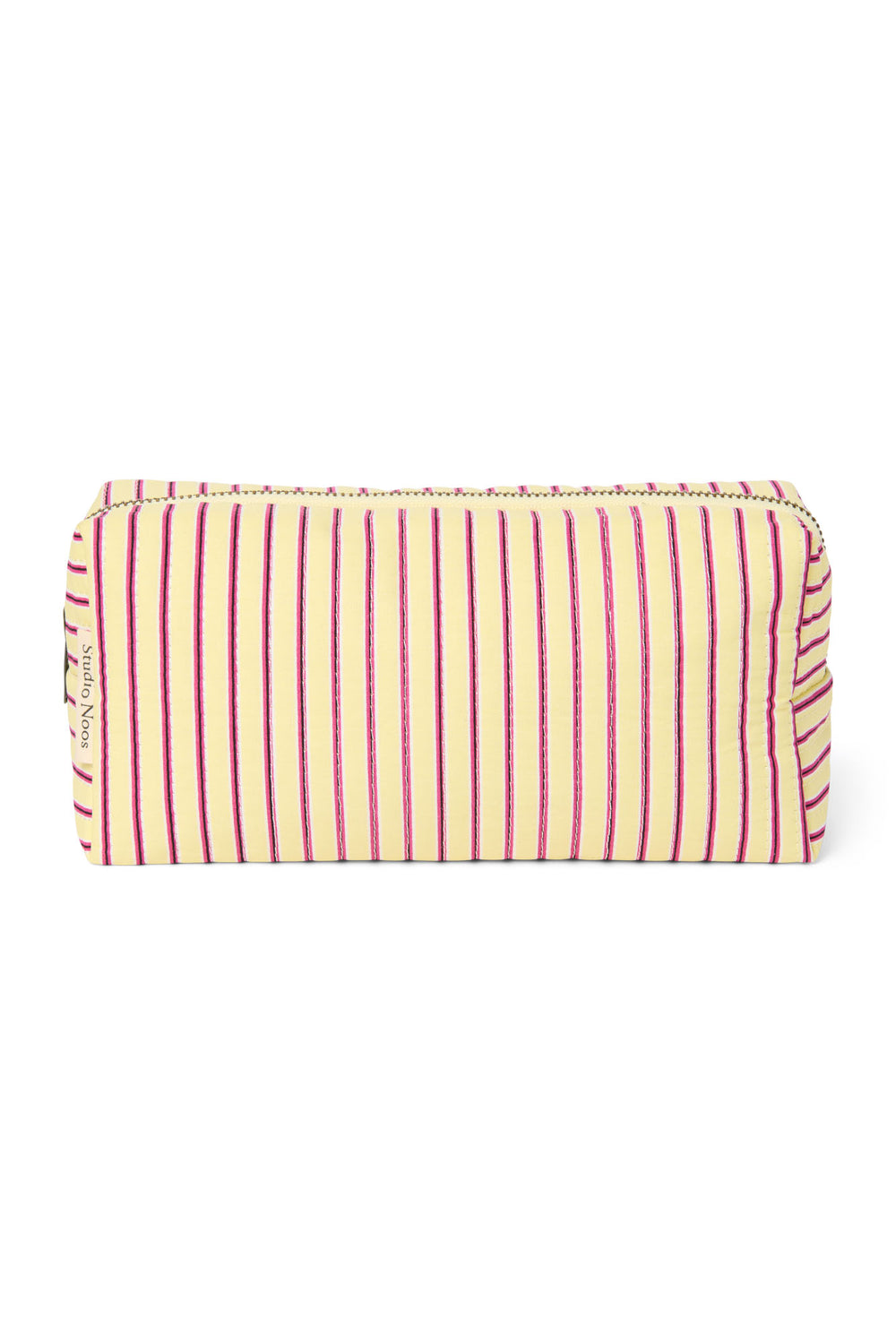Poplin Striped Pouch | Butter Yellow
