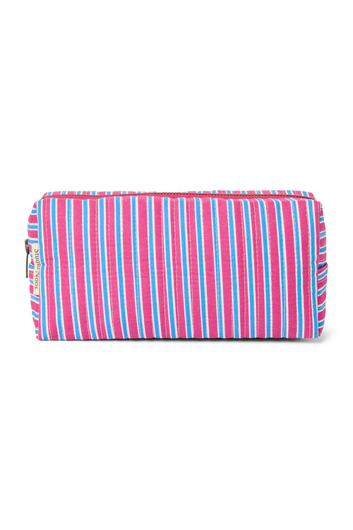 Poplin Pouch | Raspberry Striped