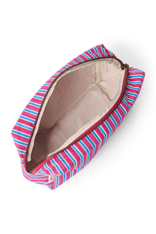 Poplin Pouch | Raspberry Striped