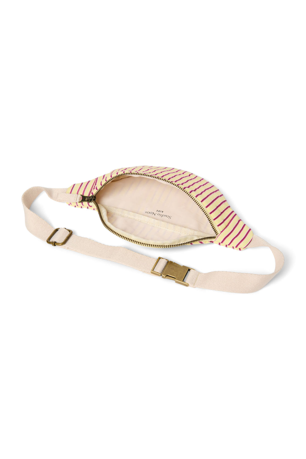 Poplin Mini Fanny Pack | Butter Yellow Striped
