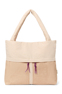 Beige Patchwork Mom Bag 