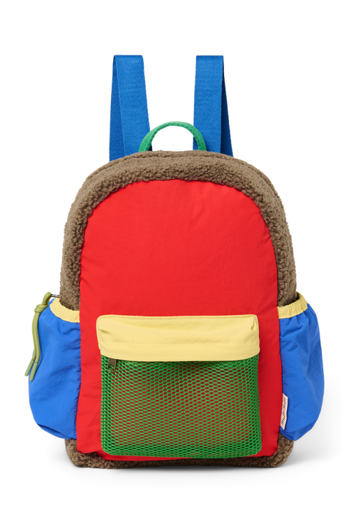 Patchwork Midi Backpack | Fiery Red