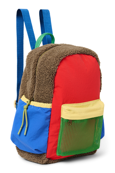 Patchwork Midi Backpack | Fiery Red