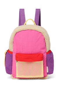  Rosa Patchwork Midi-Rucksack 