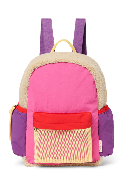 Patchwork Midi Backpack | Bright Pink