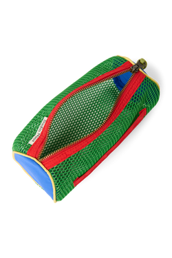Patchwork Pencil Case | Fiery Red