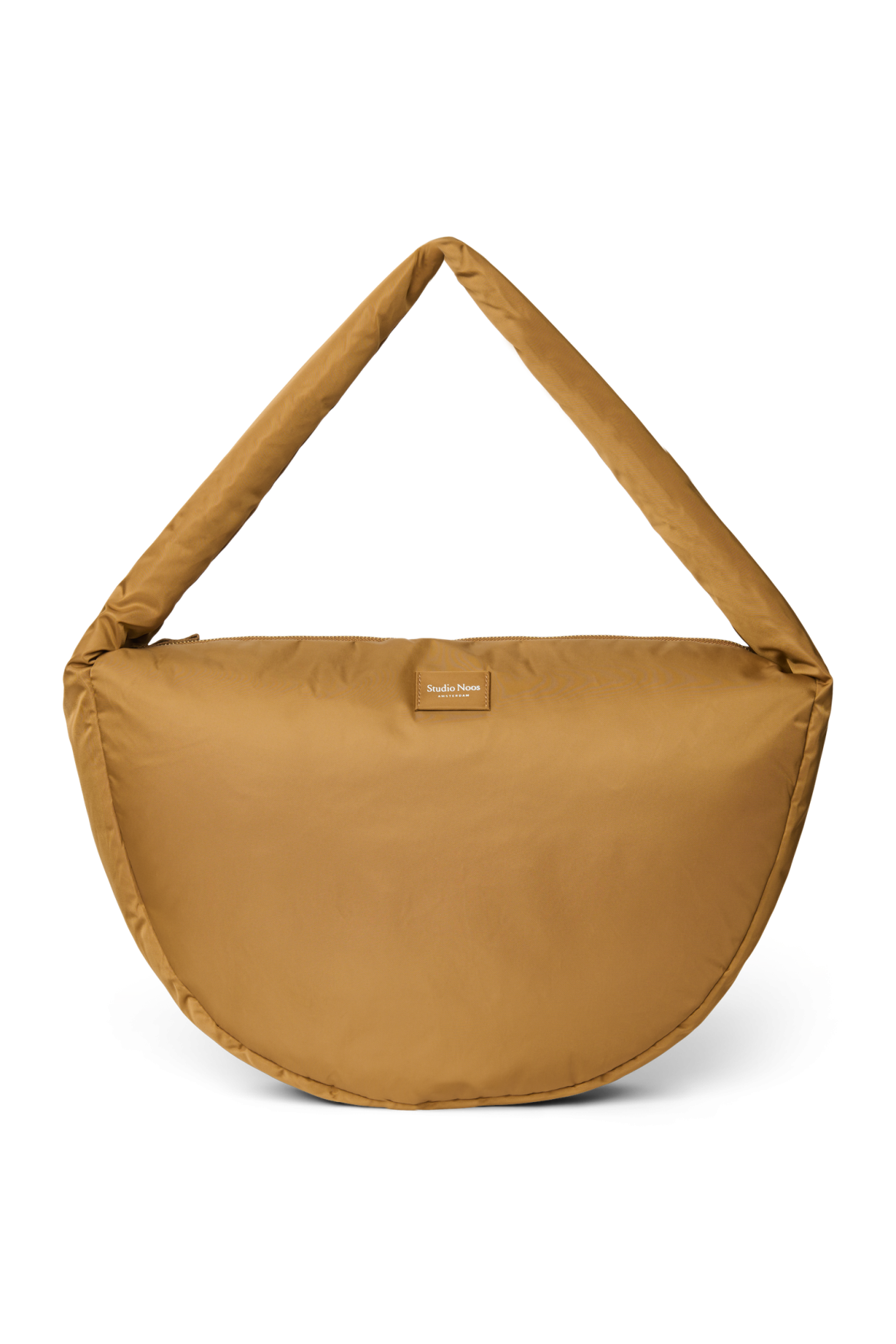 Technical Puffy Cross Body Bag | Brown