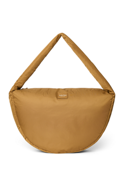 Technical Puffy Cross Body Bag | Brown