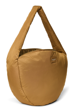 Technical Puffy Cross Body Bag | Brown