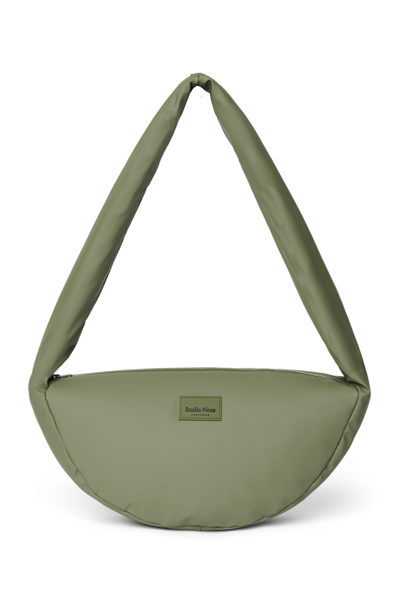 Rain Puffy Mini Cross Body Bag, Green