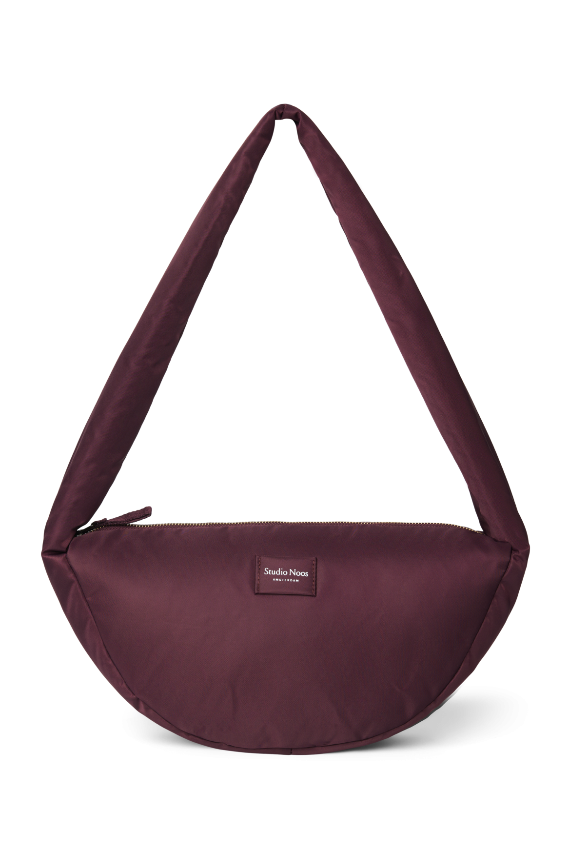 Technical Puffy Mini Cross Body Bag | Burgundy
