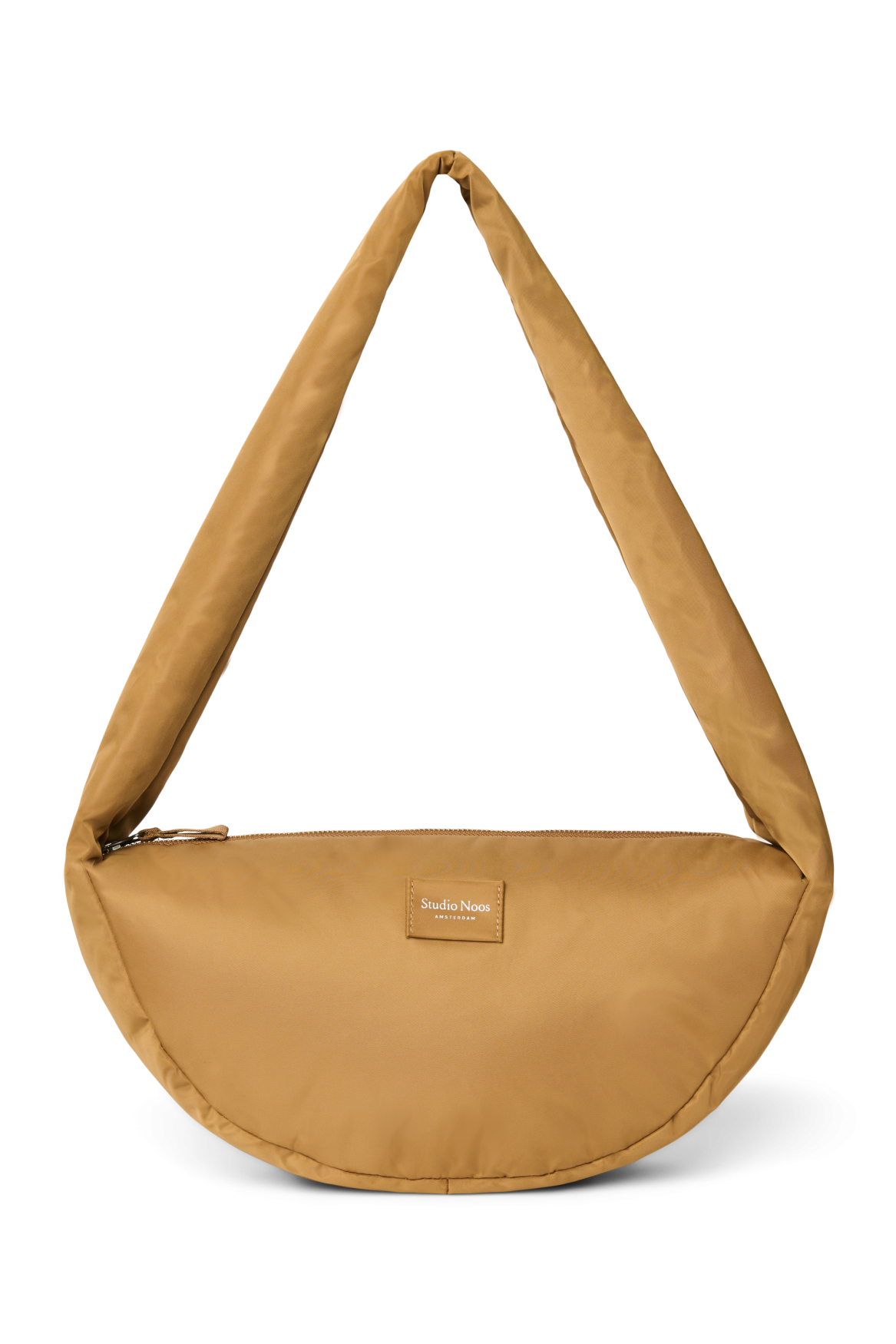 Technical Puffy Mini Cross Body Bag | Brown