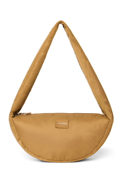 Technical Puffy Mini Cross Body Bag | Brown