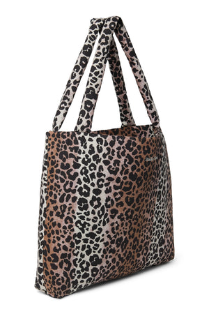 Soft Cotton Mom Bag | Hazel Leopard
