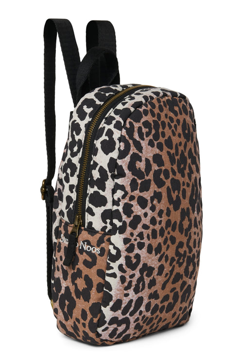 Soft Cotton Mini Backpack | Hazel Leopard