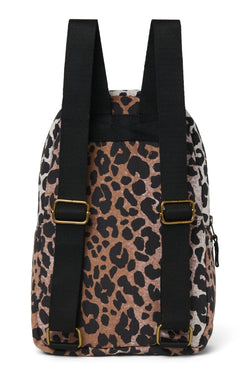 Soft Cotton Mini Backpack | Hazel Leopard