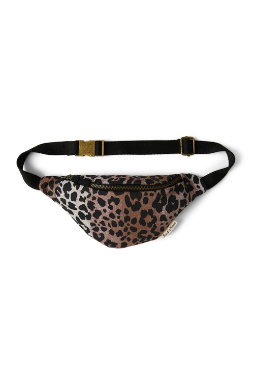 Soft Cotton Mini Fanny Pack | Hazel Leopard