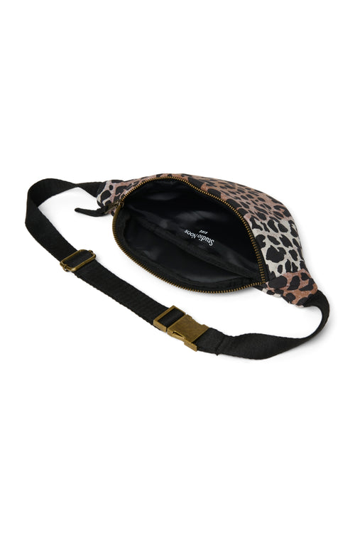 Soft Cotton Mini Fanny Pack | Hazel Leopard