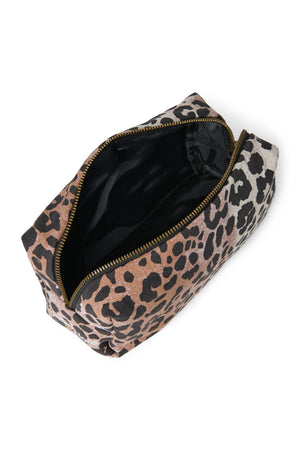 Soft Cotton Pouch | Hazel Leopard