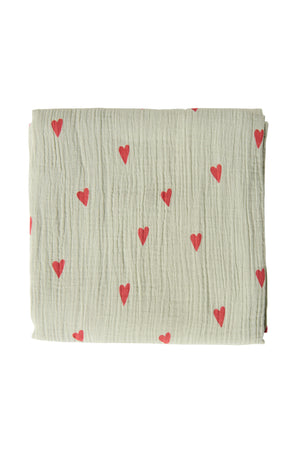 Maxi-lange grand format imprimé Cœurs verts