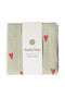 Swaddle Print Medium | Green Hearts