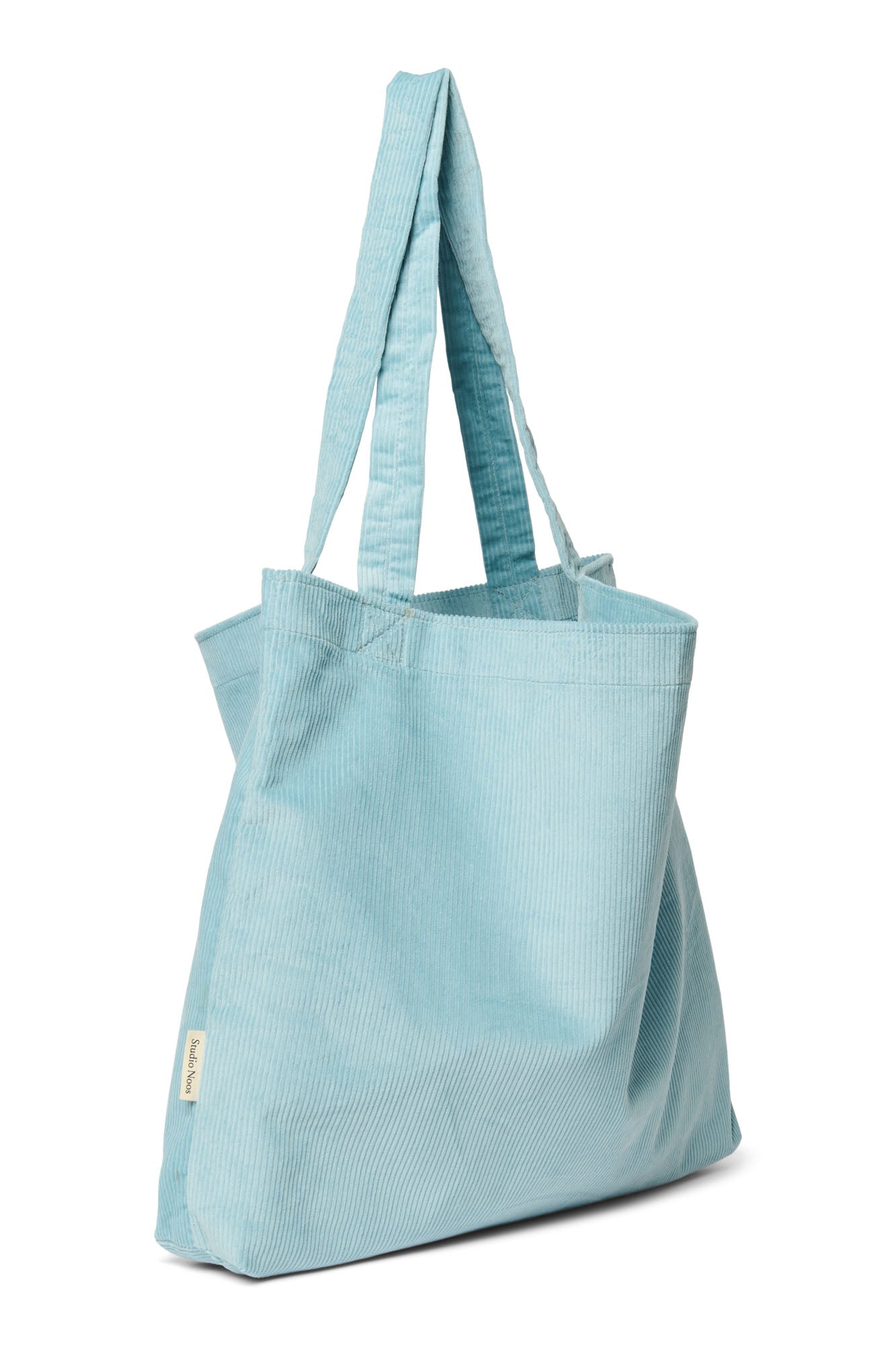 Soft Blue Rib Mom Bag