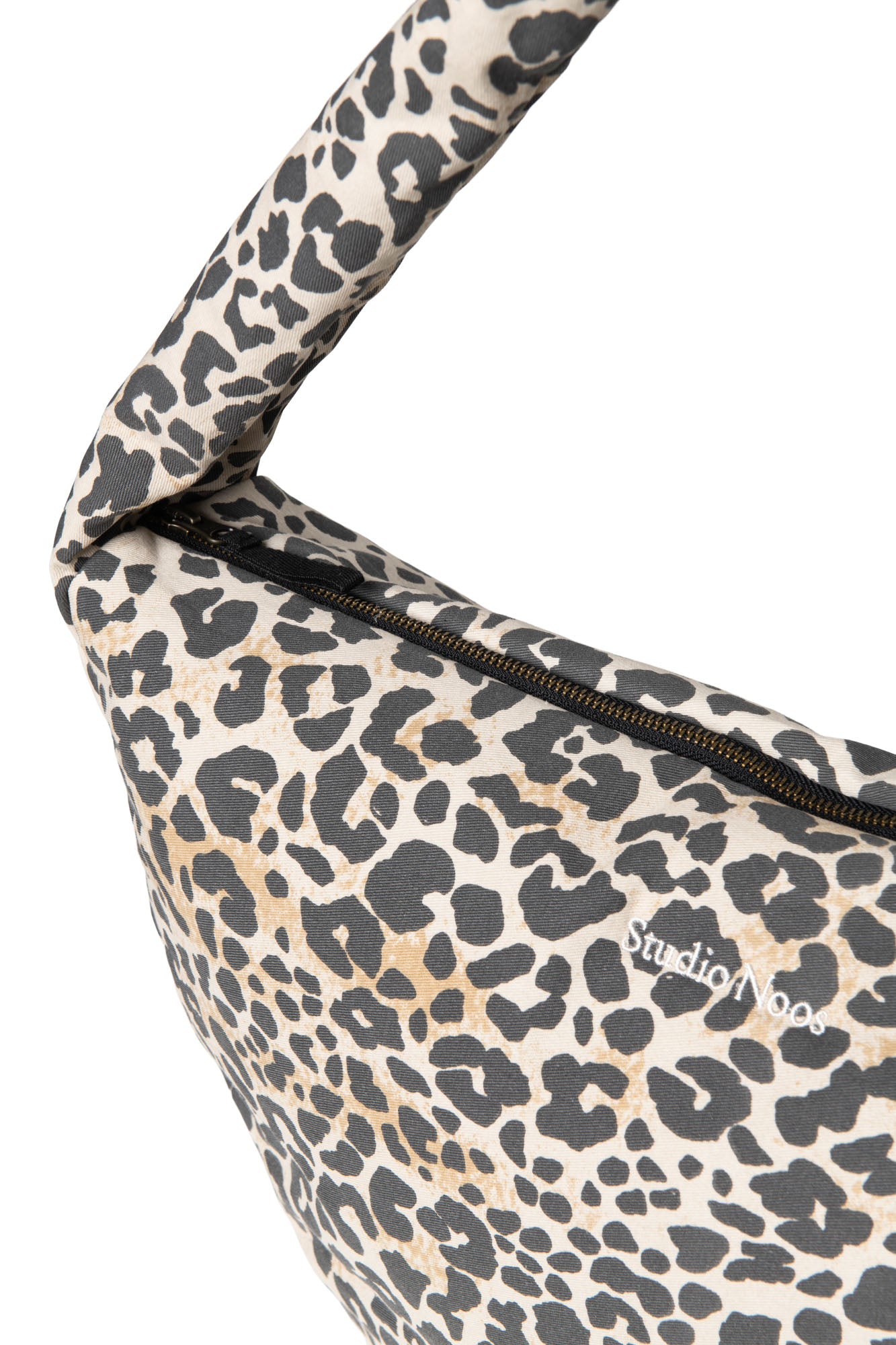 Soft Cotton Leopard Cross Body Bag